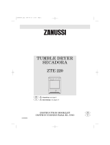 Zanussi ZTE220 User manual