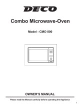 Deco CMO800 FB Owner's manual
