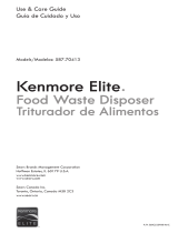 Kenmore 1/2 Horsepower Deluxe Disposer - Dark Gray Owner's manual