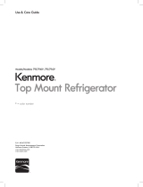 Sears Kenmore Top-mount Refrigerator Owner's manual