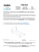 Dorel Home DL1010TB-2SIL Operating instructions