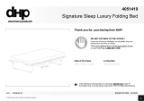 DHP Signature Sleep Luxury Folding Bed User manual