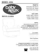 Dorel Home Baby Relax DA6727SGT-GR Owner's manual