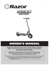 Razor&#174 E300 Series Owner's manual