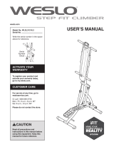 Weslo WLEL31216.0 User manual