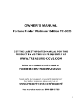 Treasure Cove TC-3020 Owner's manual