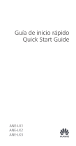 Huawei P20 Lite Quick start guide