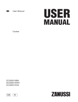 Zanussi ZCG43000BA User manual