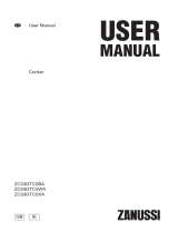 Zanussi ZCG63TC0BA User manual
