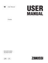 Zanussi ZCG43TC0WA User manual