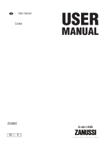 Zanussi ZCG662GWC User manual