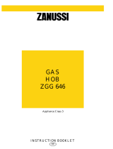Zanussi ZGG646ICY User manual