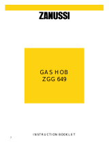 Zanussi ZGG649ICY User manual