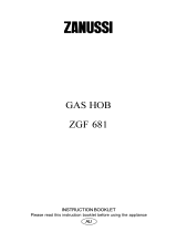 Zanussi ZGF681ICX User manual