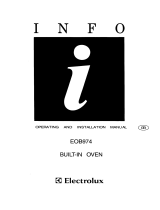 Electrolux EOB974W1 User manual