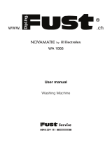 Novamatic WA1668 User manual