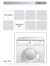 Zanussi ZWG7105X User manual