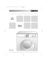 Zanussi ZWF1201 User manual