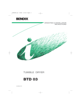 Tricity Bendix BTD 03 User manual