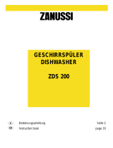 Zanussi ZDS200 User manual