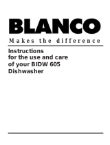 BLANCO BIDW605 User manual