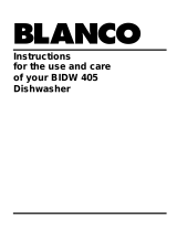 BLANCO BIDW405 User manual