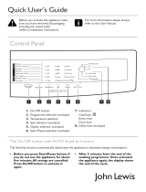 John Lewis JLWM1206 Quick start guide