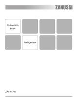 Zanussi ZRC077W User manual