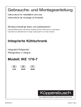 K&#252;ppersbusch IKE178-7 User manual