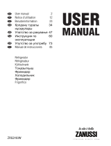 Zanussi ZRG316IW User manual