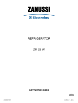 Zanussi-Electrolux ZR 23 W User manual