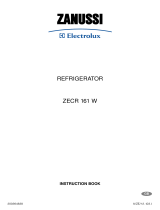Zanussi ZECR 161 W User manual