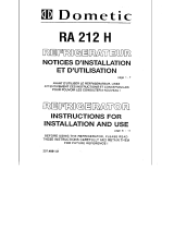 Dometic RA212H User manual