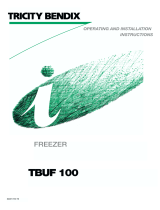 Tricity Bendix TBUF100 User manual