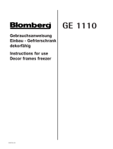 Blomberg GE1110 User manual