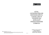 Zanussi ZI920/9KA User manual