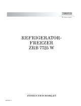 Zanussi-Electrolux ZRB7725W User manual