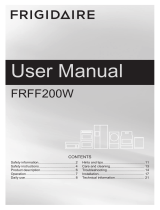 Frigidaire FRFF185W User manual