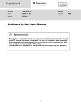 Dometic RM4211 User manual
