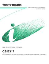 Tricity Bendix CSIE 317 B User manual