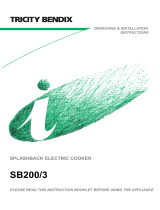 Tricity Bendix SB200/3W (TIARA) User manual