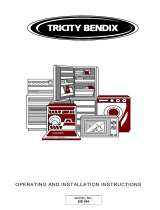 Tricity Bendix SIE454BK User manual