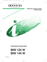 Tricity Bendix BIW125W User manual