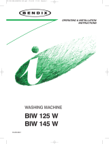 BENDIX BIW125W User manual