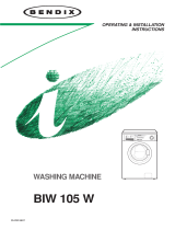 Tricity Bendix BIW 105 W User manual