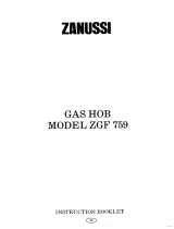 Zanussi ZGF759ICX User manual