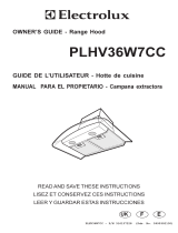 Electrolux PLHV36W7CC User manual