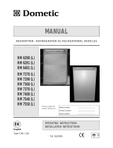 Dometic RM7270 User manual