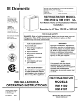 Dometic RM4181M User manual