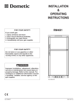 Dometic RM4601 User manual